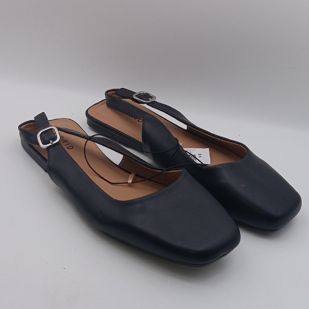 torrid Black Slingback Square-Toe Flats